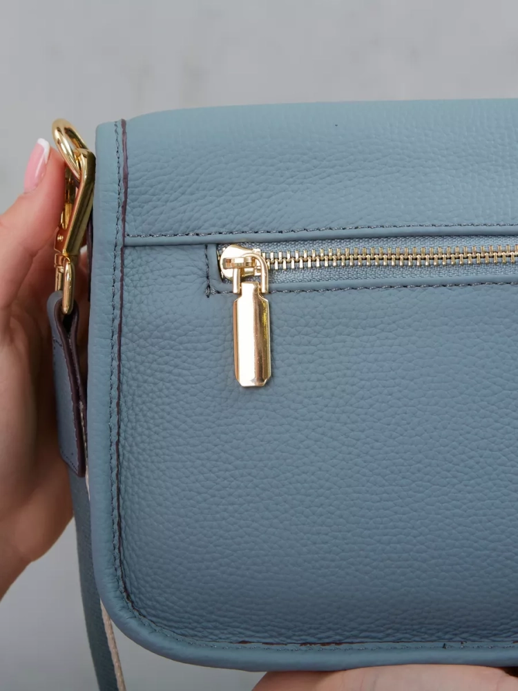 Женская кожаная сумка Paul Rayner blue 6333