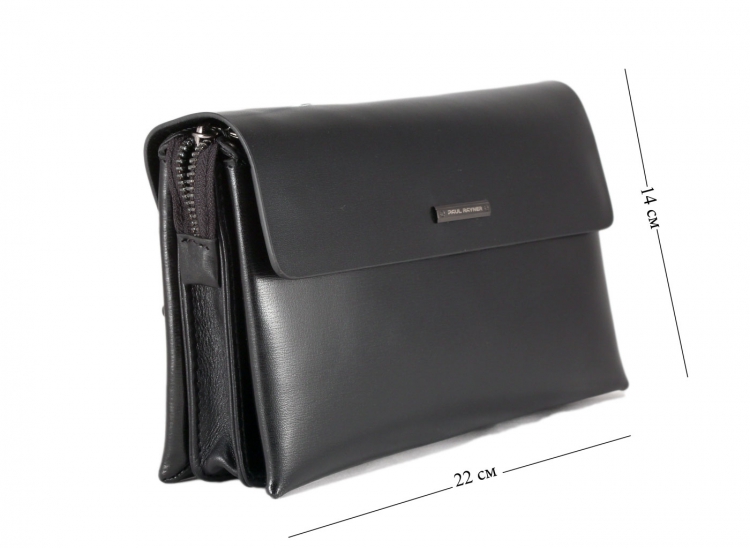 Мужская кожаная барсетка на молнии Paul Rayner 035187-2_9062