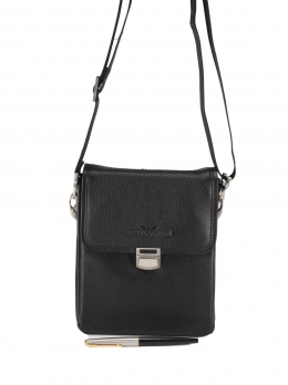 Маленькая мужская сумка из кожи Giorgio Armani 2807-2 GA  