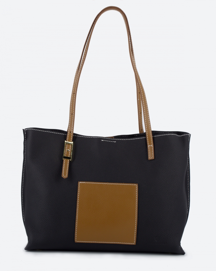 Женская сумка  шоппер черная Paul Rayner black