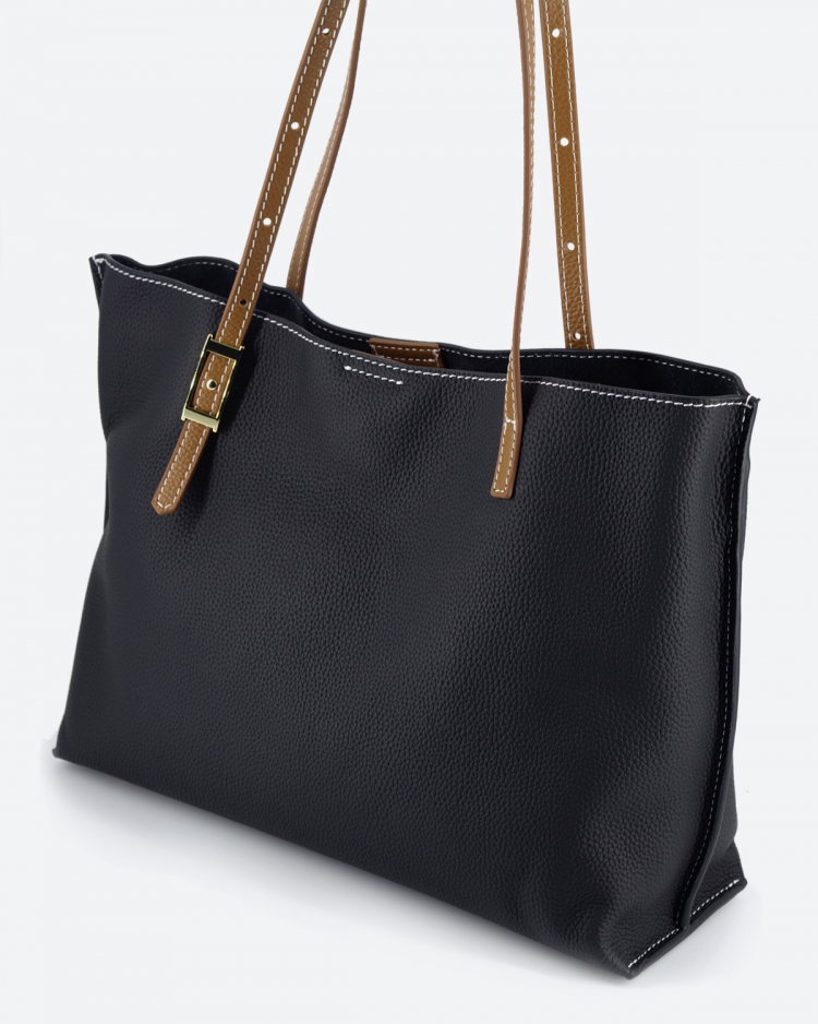 Женская сумка  шоппер черная Paul Rayner black