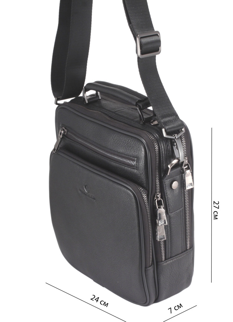 Кожаная сумка на плечо с короткой ручкой Paul Rayner 0039221-2_4916