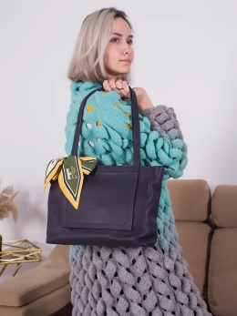 Женская сумка шоппер Paul Rayner blue Gloria 3188