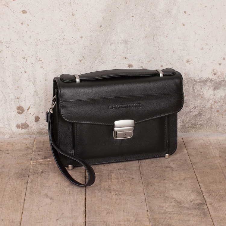 Большая барсетка мужская для документов Clark Black