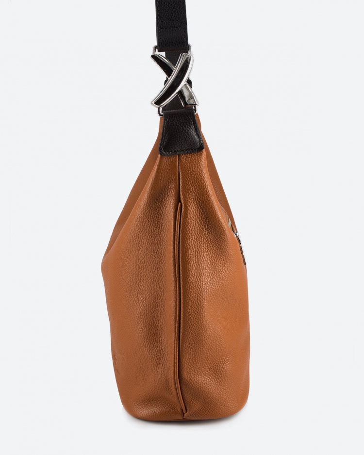 Сумка женская хобо Paul Rayner brown 1500