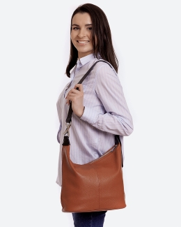 Сумка женская хобо Paul Rayner brown 1500