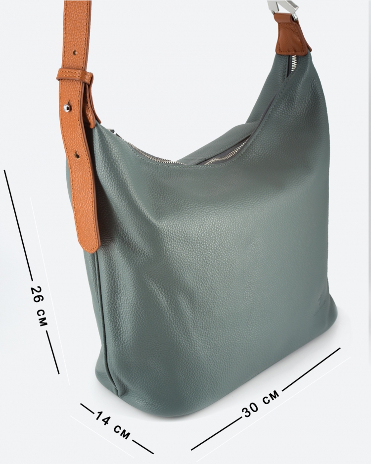 Сумка женская хобо Paul Rayner blue-green