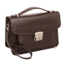 Вместительная барсетка мужская кожаная Clark Brown