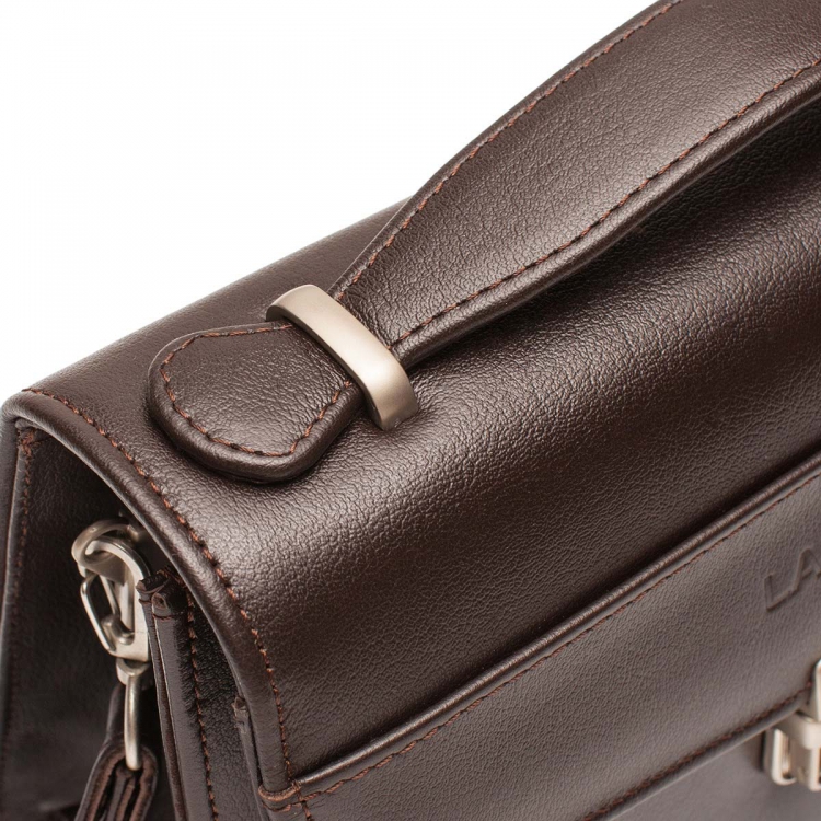 Вместительная барсетка мужская кожаная Clark Brown