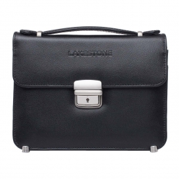 Компактная мужская барсетка из кожи Foxcote Black