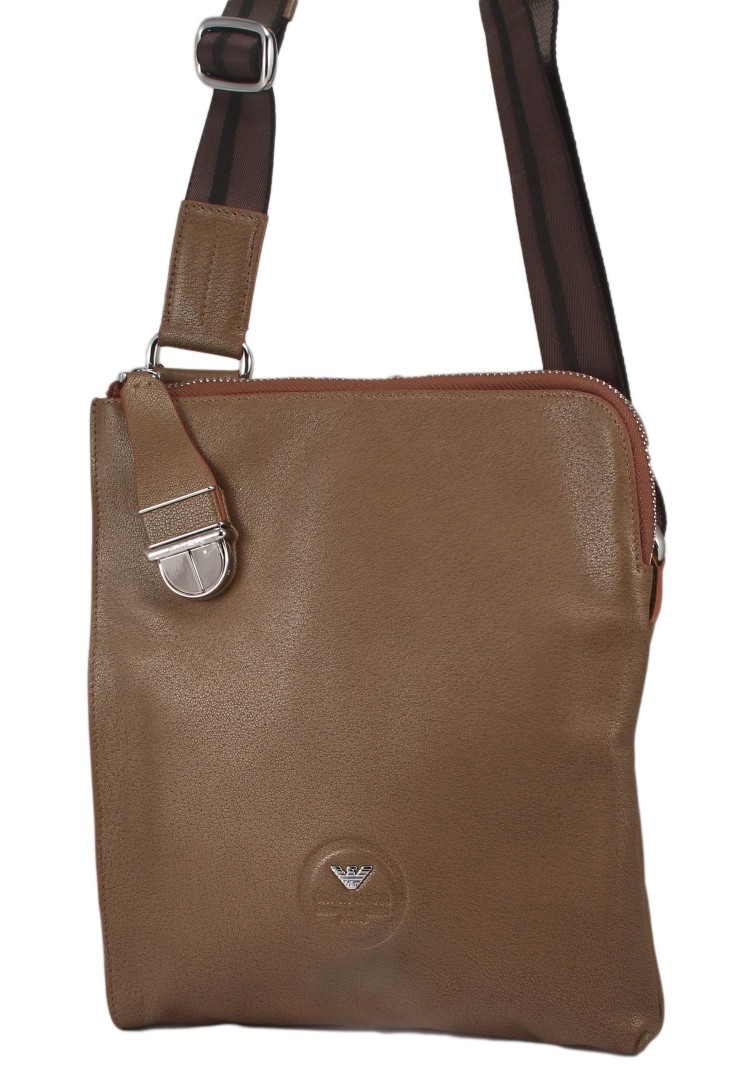 Сумка через плечо цвета хаки Giorgio Armani khaki 4158-1-48-2_8819