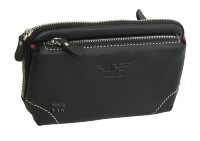 Кожаная мужская барсетка с короткой ручкой  IP Collection 80118-741   