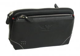 Кожаная мужская барсетка с короткой ручкой  IP Collection 80118-741   