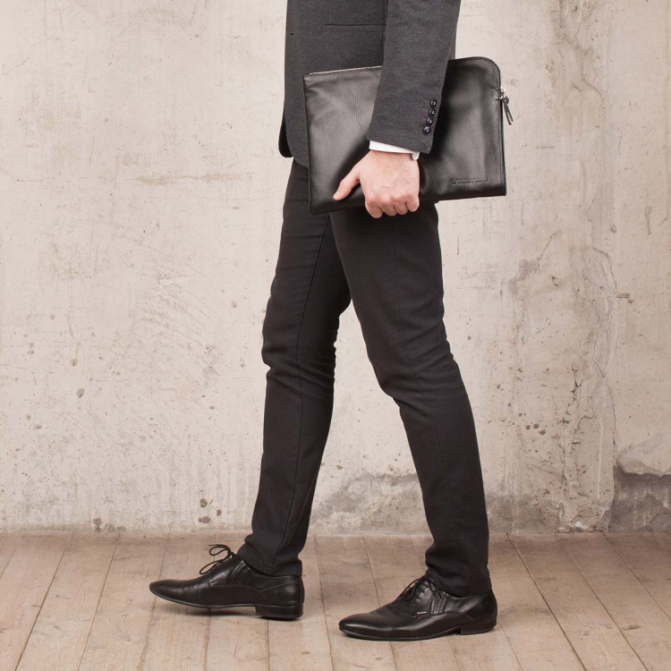 Кожаная папка Bampton Black