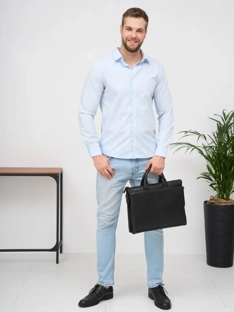 Деловая кожаная сумка Paul Rayner 0777826-1