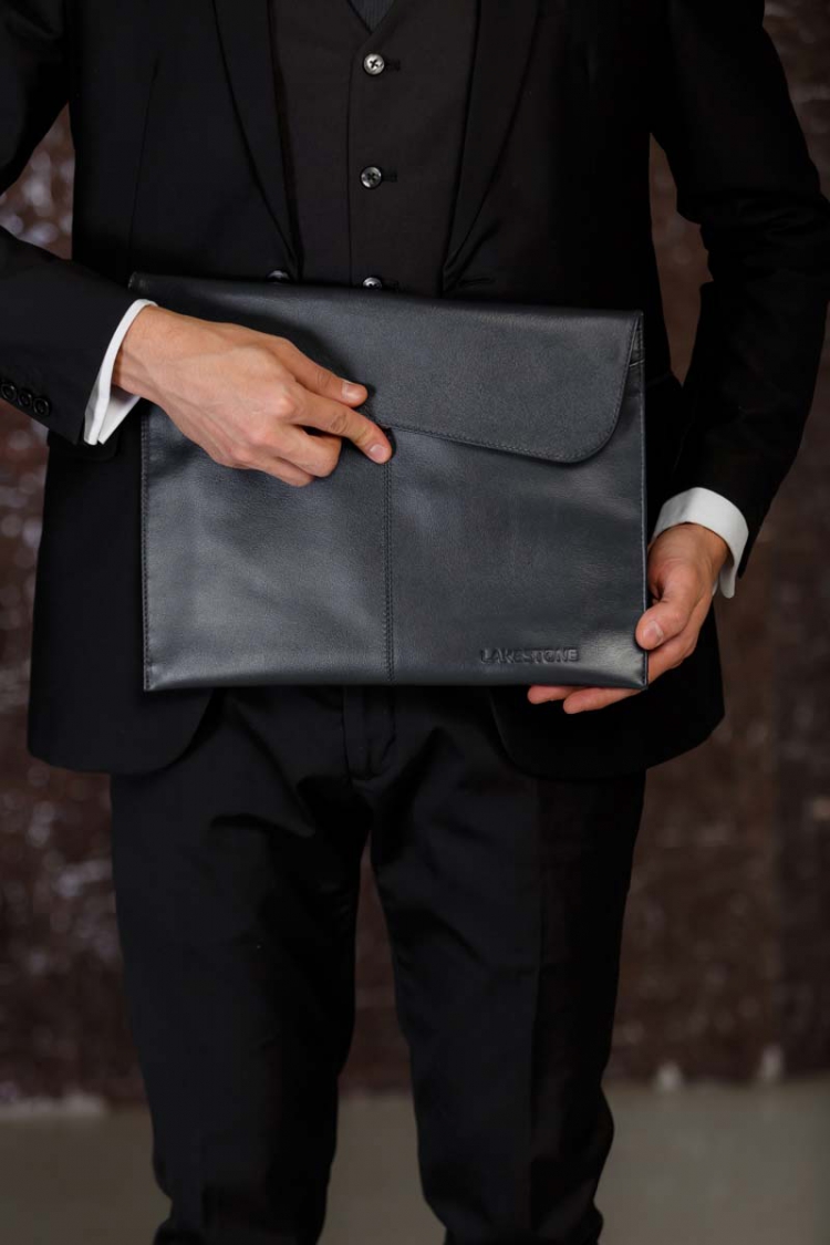 Кожаная папка для документов Crosby Dark Blue