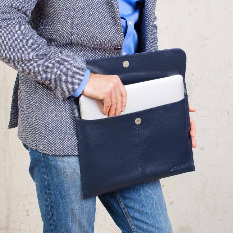 Кожаная папка для документов Crosby Dark Blue