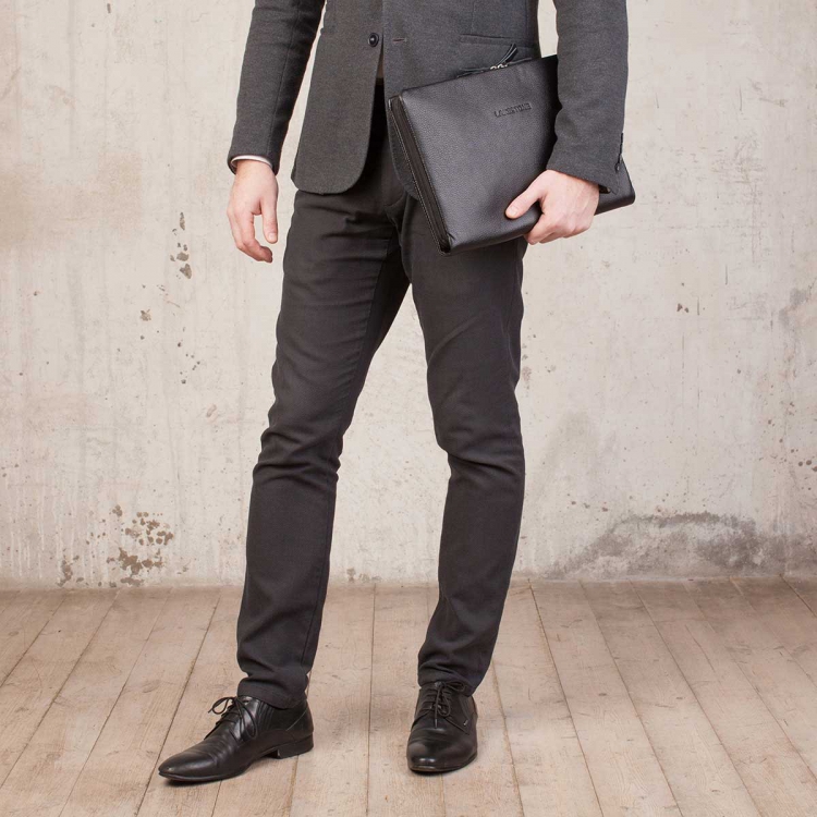 Черная кожаная папка для документов Glenwood Black