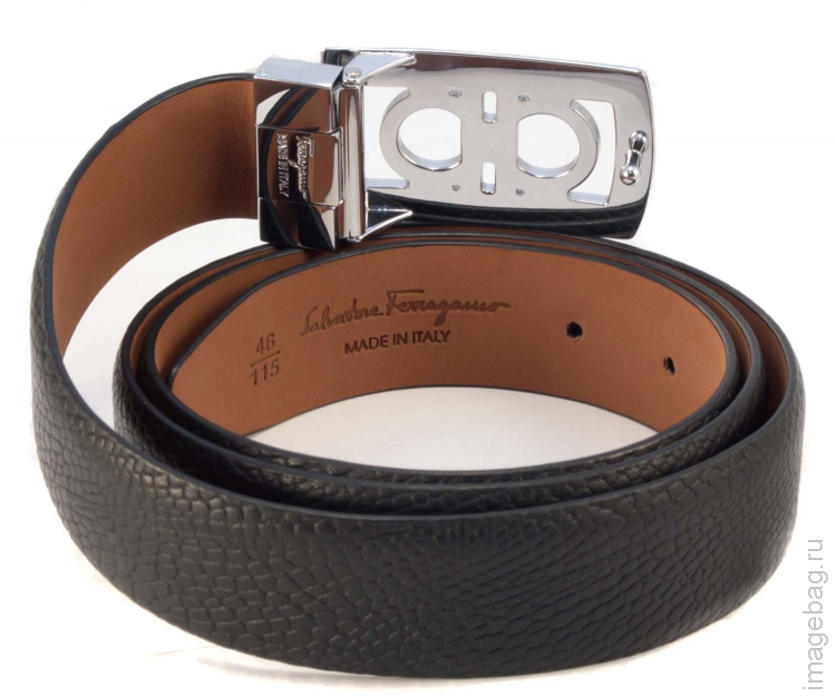 Кожаный мужской ремень Salvatore Ferragamo 087SF_7386