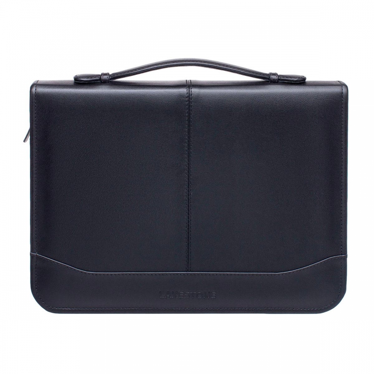 Кожаная папка черная Elmdale Black 961001/BL