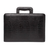 Папка для документов кожаная Elton Black Caiman
