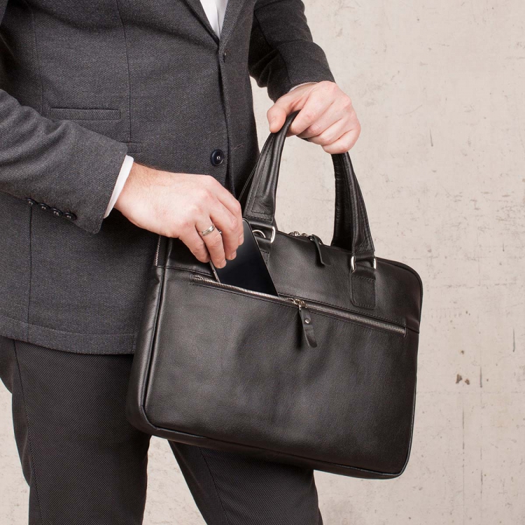 Деловая мужская сумка Anson Black