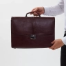 Деловой мужской кожаный портфель для документов и ноутбука с кодовым замком Paul Rayner 1-9504-1