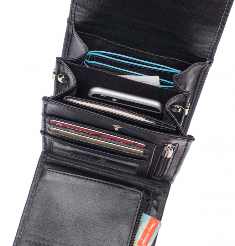 Универсальная компактная мужская сумка на пояс Tormarton Black