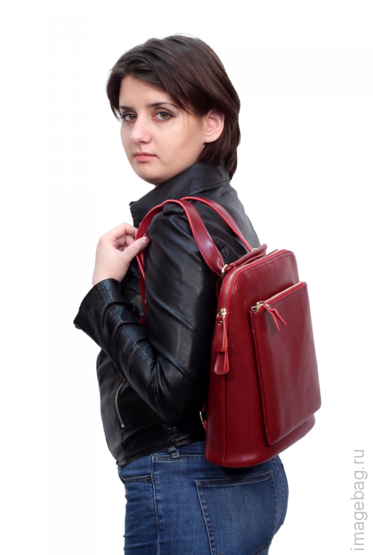 Рюкзак женский P. Rayner Valery small red_8757