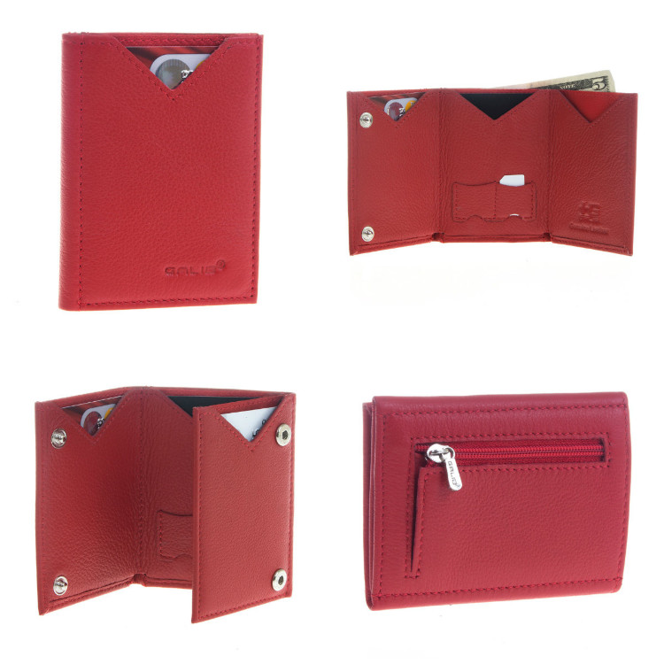 Визитница кожаная Galib 1M001R-1-RED