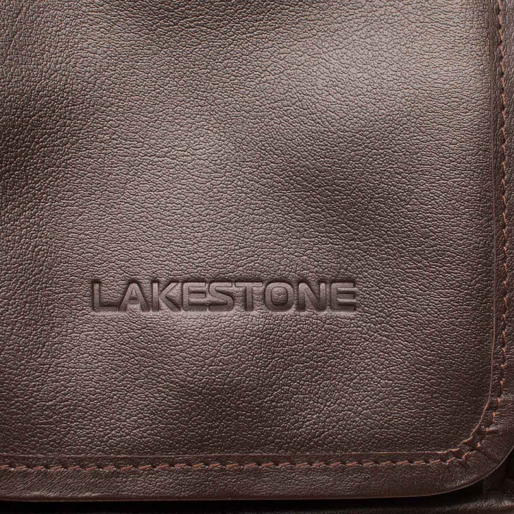 Коричневая маленькая мужская сумка через плечо Parker Brown