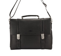 Оригинальный мужской кожаный портфель на застежках Paul Rayner 1945117-1