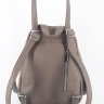 Рюкзак женский кожаный маленький Paul Rayner серый 1031-1