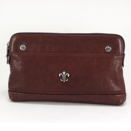 Стильный мужской клатч на молнии Chrome Hearts