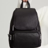 Женский кожаный городской рюкзак PR черный 1029