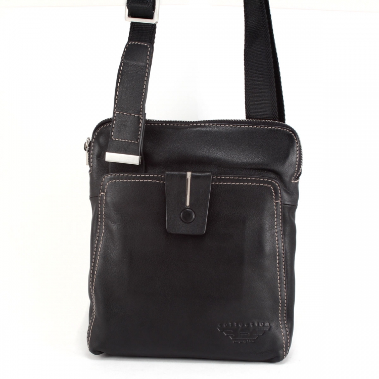 Кожаная мужская сумка через плечо IP Collection 1962-01