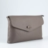 Клатч женский кожаный серый 8819