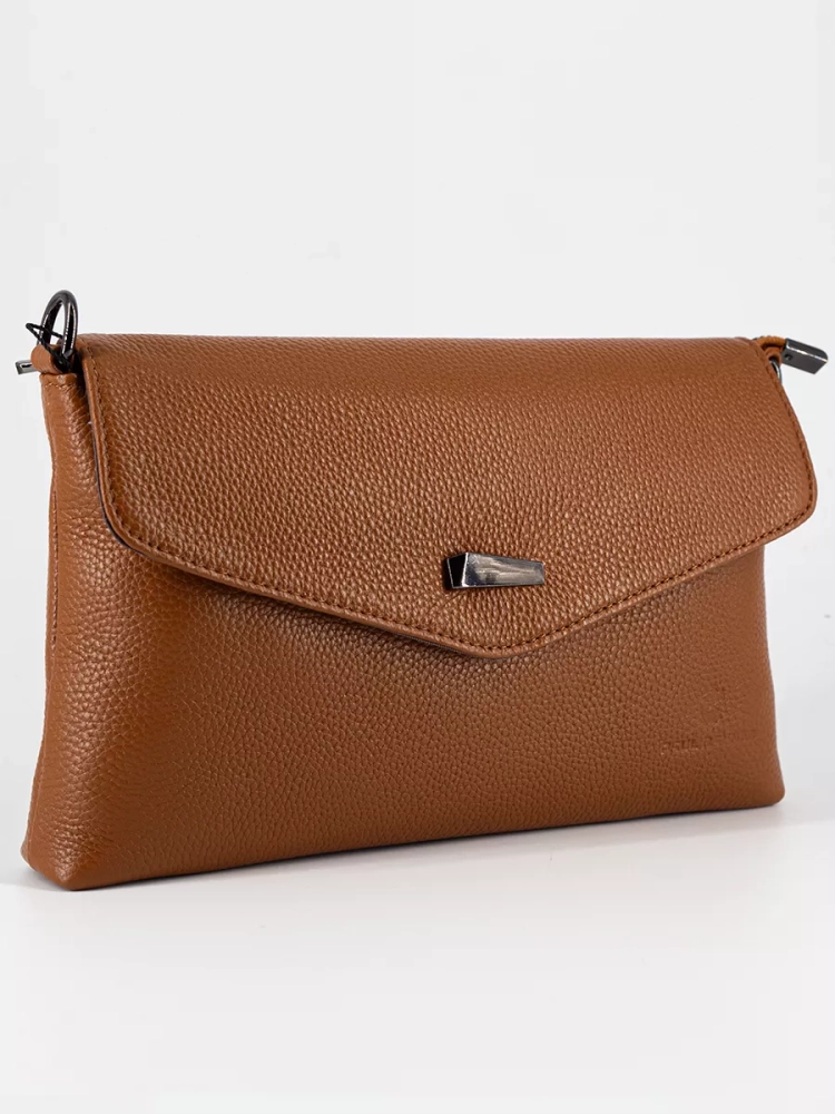 Клатч женский кожаный коричневый 8819