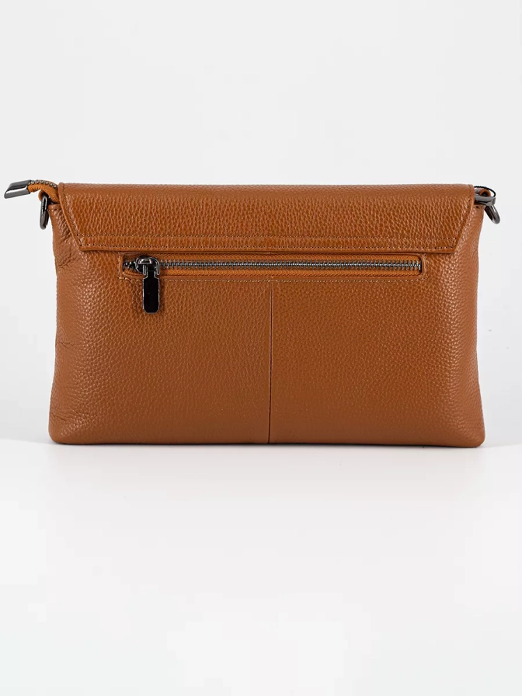 Клатч женский кожаный коричневый 8819