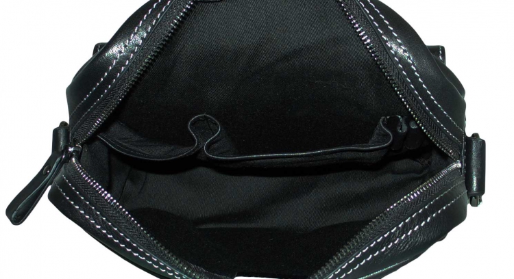 Сумка черная кожаная IP Collection 808-2.3