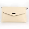 Клатч женский кожаный белый 8819